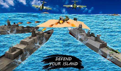 Missile Launcher Battleship:Island Naval Attack screenshot 5