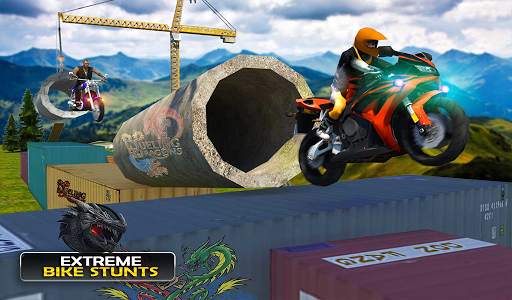 Extreme Offroad Stunt Bike Driving Simulator Games screenshot 10
