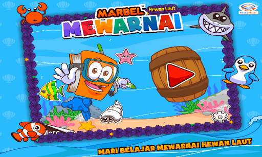 Marbel Mewarnai Hewan Laut screenshot 1