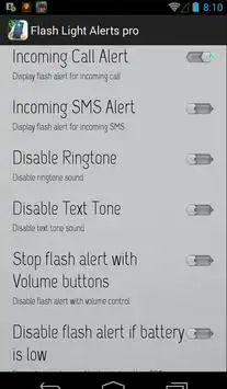 Flash Light Alerts pro 2 تصوير الشاشة
