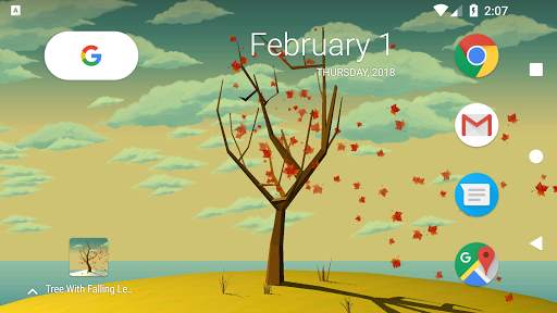 Tree With Falling Leaves Live Wallpaper - FREE screenshot 6