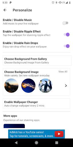 Live Wallpaper - Ripple & water drop effect screenshot 2