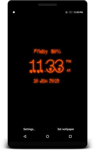 Love Digital Clock Live Wallpaper screenshot 7