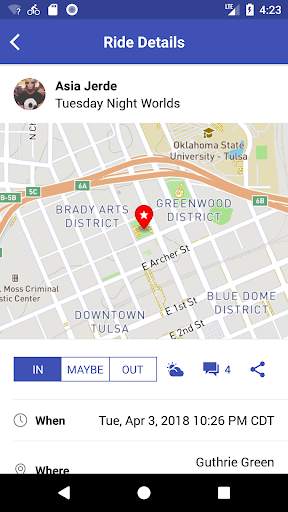 Ride Alert screenshot 2