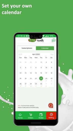 HeritageTUCH-Milk Delivery App screenshot 6