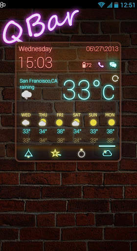 Q Bar Toucher Pro Theme screenshot 2