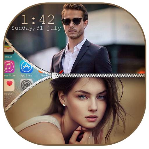 Dual Photo Zip Lock Screen 1.16