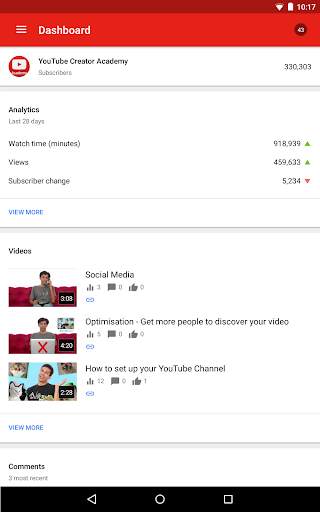 Творческая студия YouTube скриншот 2
