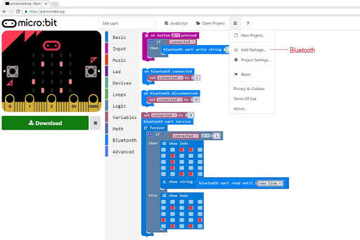 micro:bit UART Terminal screenshot 1
