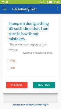 Personality Test Development скриншот 8