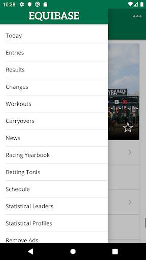 Equibase screenshot 1