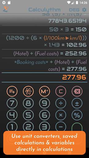 Calculythm - Free calculator & unit converter screenshot 1