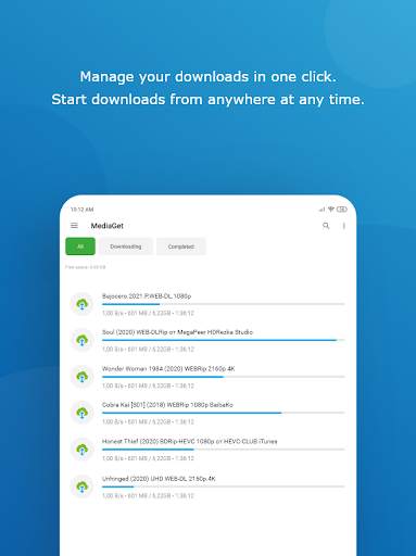 MediaGet - torrent client screenshot 5