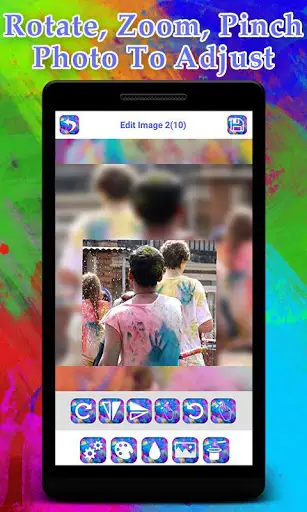 Happy Holi Photo Video Maker screenshot 2