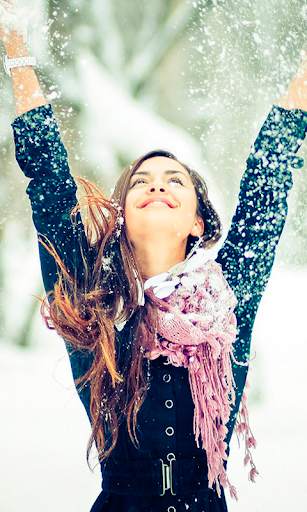 Falling Snow Live Wallpaper (live background) screenshot 1
