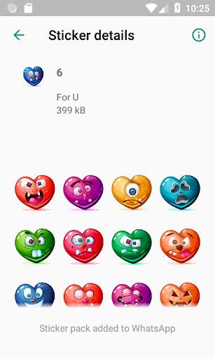 Hearts Stickers for WhatsApp 💝 "WAStickerApps" 💙 screenshot 5