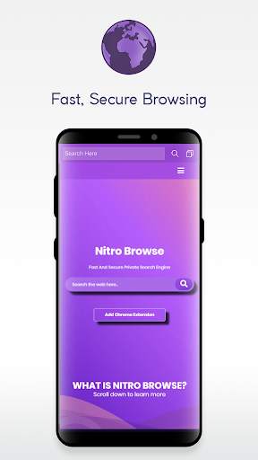 Nitro Browse - Private Web Browser screenshot 1
