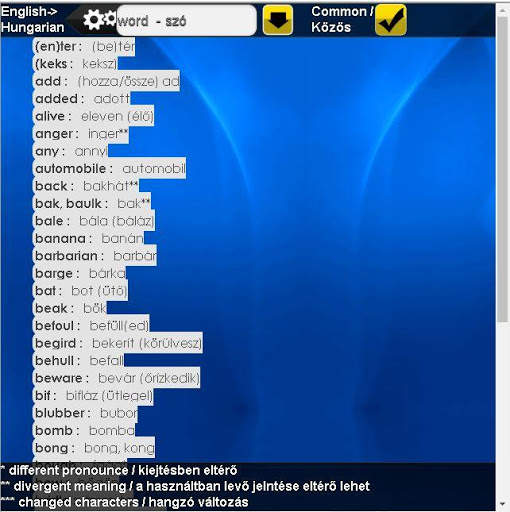 My Memory HUN-ENG Dictionary screenshot 2