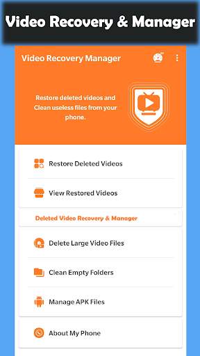 Deleted Video Recovery screenshot 1