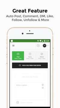 Uigram - Instagram Auto post, Like screenshot 2