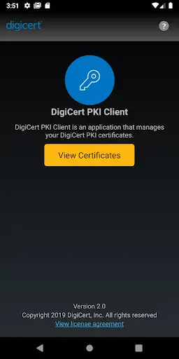 DigiCert PKI Client For Androi screenshot 1