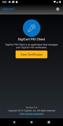 DigiCert PKI Client For Androi screenshot 1