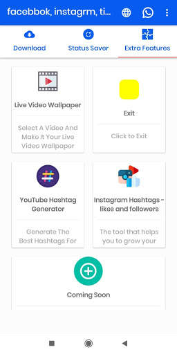 facebook, instagram twitter & all video downloader screenshot 2