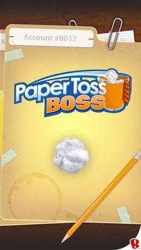 Paper Toss Boss screenshot 1