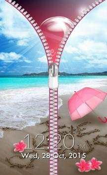 Love Zipper Lock Screen screenshot 2