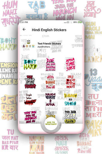 Hindi & English Stickers for Whatsapp screenshot 6