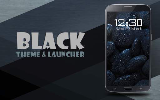 Black Theme and Launcher screenshot 1