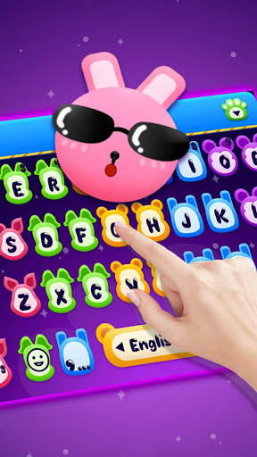Colorful Cutie Animal Keyboard Theme screenshot 1
