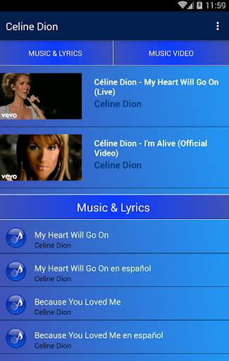 Celine Dion Popular Songs | Video Collection screenshot 2