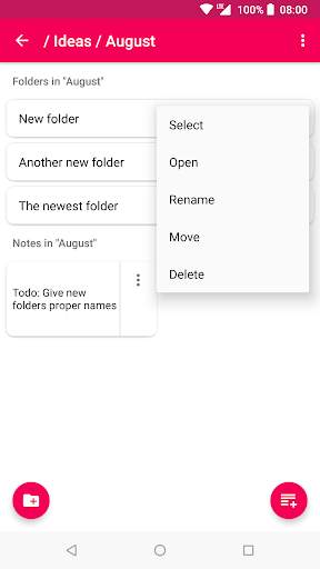 Notes & Folders 6 تصوير الشاشة