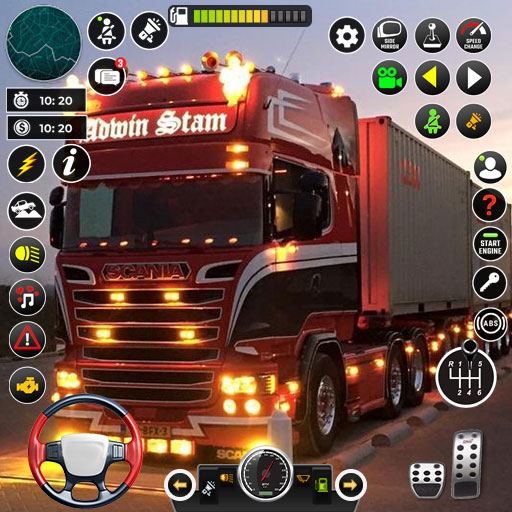 Vrachtbezorgwagen rijden spel icon