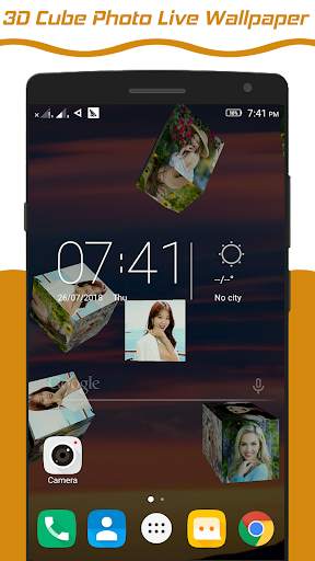 3d Photo Cube Live Wallpaper screenshot 5