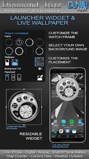 Diamond Ritz HD Watch Face Widget & Live Wallpaper screenshot 3