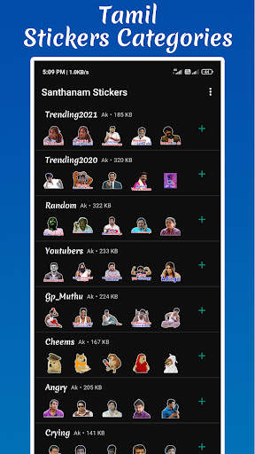Tamil Stickers for WhatsApp screenshot 1