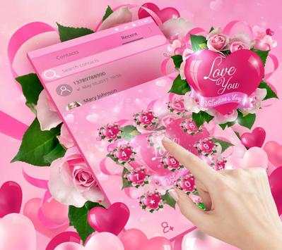 Romantic Love Heart Theme 4 تصوير الشاشة