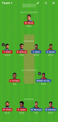 My11 Team - My 11 Circle App Download for Fantasy 2 تصوير الشاشة