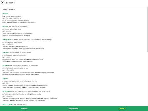 Essential Words for the TOEFL (7th edition) screenshot 9