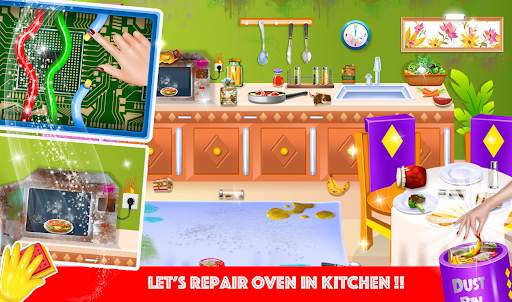 Cute Girl Dirty House Cleaning screenshot 2