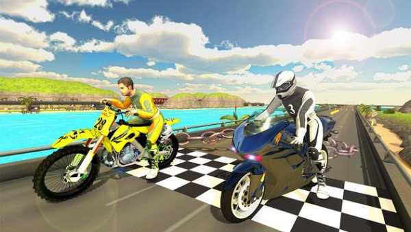 Chained Bike Rider 2017: Real Traffic Racing Games screenshot 4