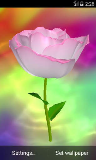 3D Rose Live Wallpaper 7 تصوير الشاشة