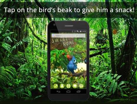 UR 3D Cute Jungle Birds HD screenshot 1