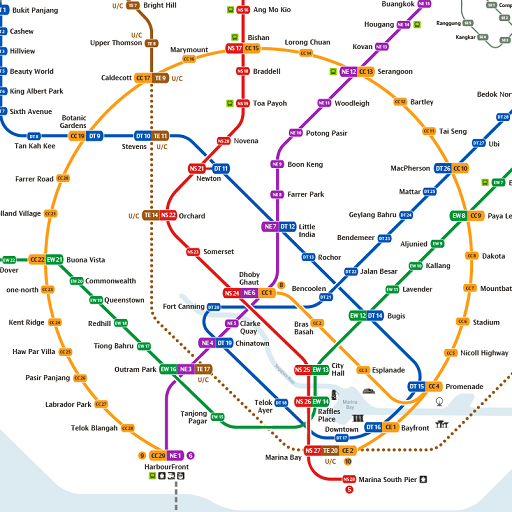 Singapore Train Map (Offline) icon