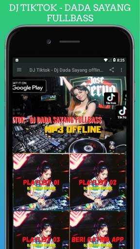 DJ Tiktok - Dj Dada Sayang offline fullbass screenshot 3