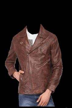 Man Leather Jacket Photo screenshot 2