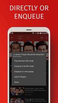 Y-Tube video Player - Floating Popup 6 تصوير الشاشة