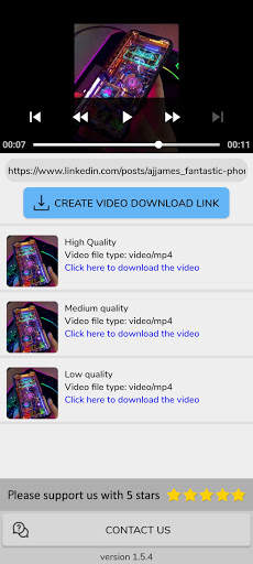 Linkedown - Video downloader for Linkedin screenshot 3